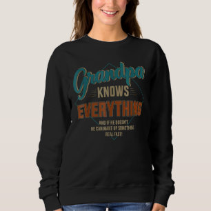 Sweatshirt Mens Grand-Père Sait Tout Pour La Fête des pères 1