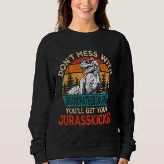 Sweatshirt Mens Grand-père Saurus Fête des pères Noël Di