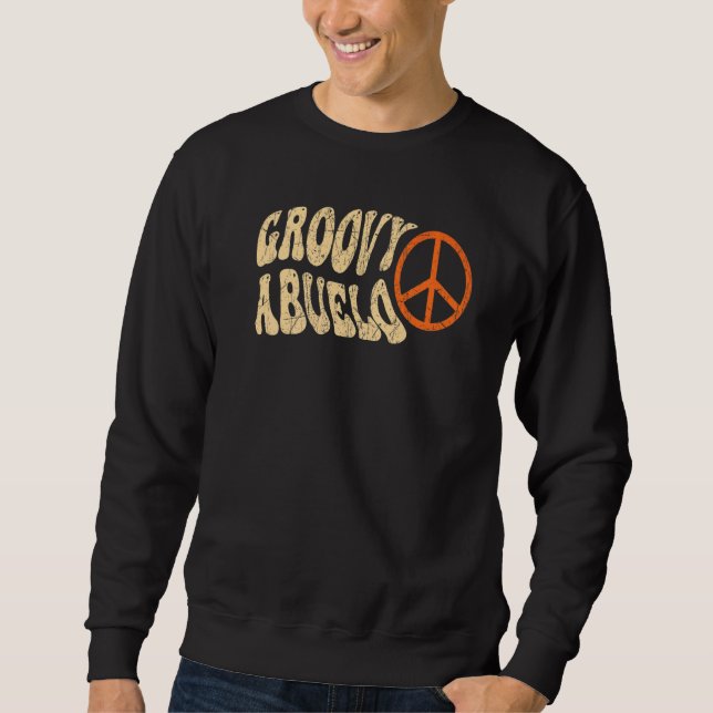 Sweatshirt Mens Groovy Abuelo 70s Aesthetic Nostalgia 1970's  (Devant)