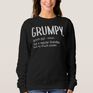 Sweatshirt Mens Grumpy for Men Fête des pères régulière Grand