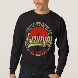 Sweatshirt Mens Grumpy The Man The Myth The Legend Père's