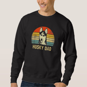 Sweatshirt Mens Husky Papa Chien Propriétaire Vintage Retro G