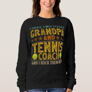 Sweatshirt Mens J'Ai Deux Titres Grand-Père Et Entraîneur De