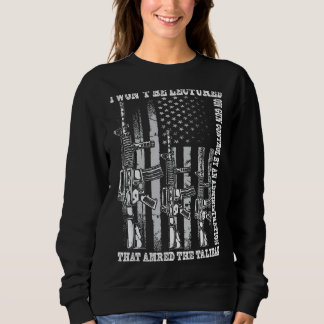 Sweatshirt Mens Je ne serai pas enseigné sur le contrôle des 