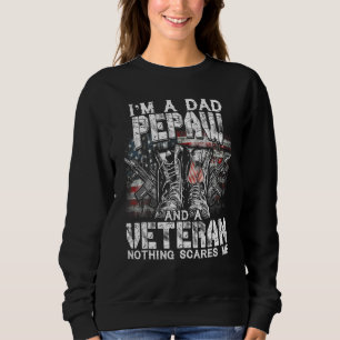 Sweatshirt Mens Je suis papa Pepaw Vétérinaire Rien ne me fai
