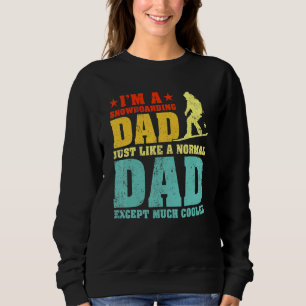 Sweatshirt Mens Je suis un papa de snowboard comme un papa ré