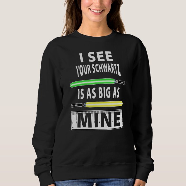Sweatshirt Mens Je Vois Votre Schwartz Aussi Grand Que La Lum (Devant)