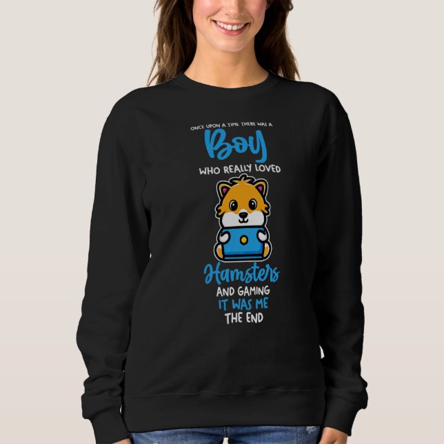 Sweatshirt Mens Jeu Gamer Hamster (Devant)