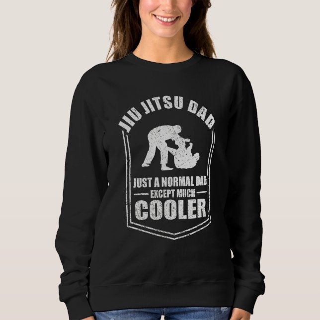 Sweatshirt Mens Jiu Jitsu Juste Un Père Normal Sauf Glacière  (Devant)
