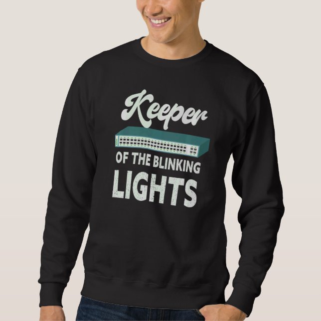 Sweatshirt Mens Keeper du réseau informatique de technologie  (Devant)