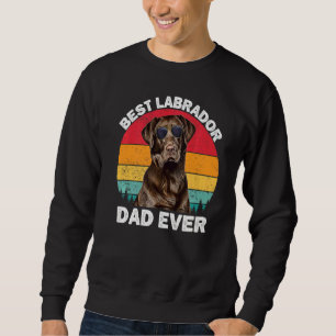 Sweatshirt Mens Labrador Papa Vintage Brown Chocolat Lab Papa