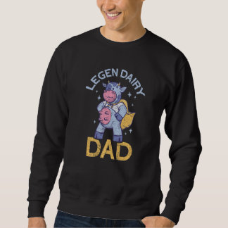 Sweatshirt Mens Legen Dairy Dad Local Farm  Papa  Farmer Dad 