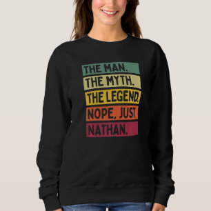 Sweatshirt Mens L'Homme Le Mythe La Légende Non Seulement Nat