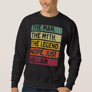 Sweatshirt Mens L'Homme Le Mythe La Légende Non Seulement Wil
