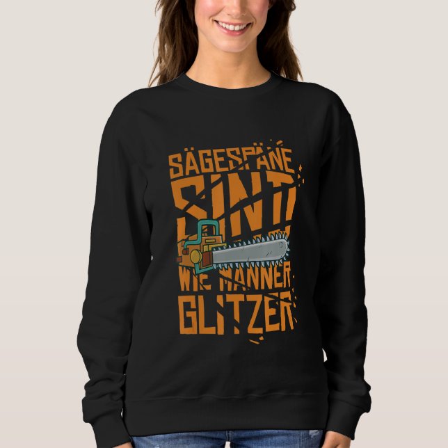 Sweatshirt Mens Lumberjack  Saw chips are men's glitter (Devant)