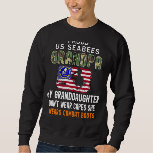 Sweatshirt Mens Ma Petite-Fille Porte Des Bottes De Combat Me