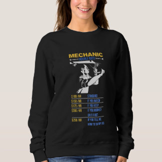 Sweatshirt Mens Mécanique Horaire Taux I Fixer les choses Voi