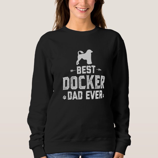 Sweatshirt Mens Meilleur Docker Maman Jamais Chien Papa Meill (Devant)