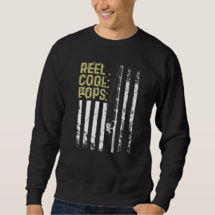 Sweatshirt Mens Meilleur Pêcheur Reel Cool Pops Pour Papa Fat