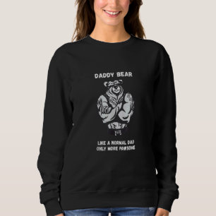 Sweatshirt Mens Mens Daddy Plaisanteries Tattoo Daddy Bear Aw