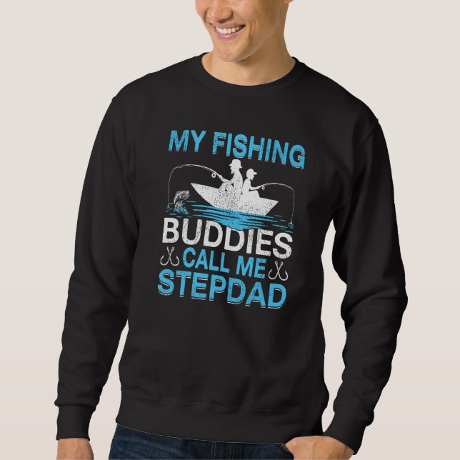 Sweatshirt Mens Mes Épouses De Pêche Appelez Stepdad Pêche Fa (Devant)