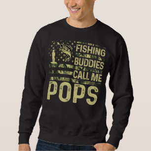Sweatshirt Mens Mes Épouses De Pêche M'Appelent Pops Usa Patr