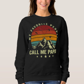 Sweatshirt Mens Mes Favoris Appelent Moi Papou Cool Père