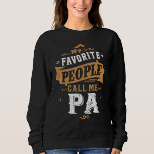 Sweatshirt Mens Mes Favoris Appelez-Moi Papa Papa Papa Papa P