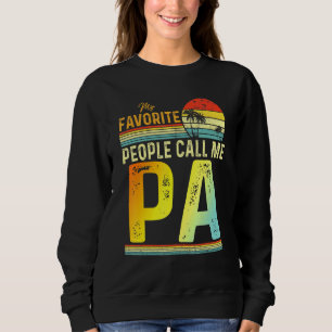Sweatshirt Mens Mes Favoris Appelez-Moi Papa Papa Papa Père 2