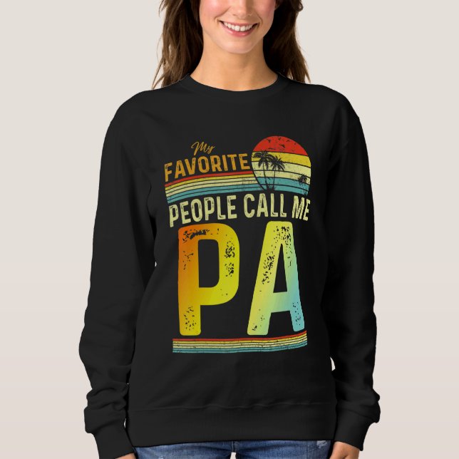 Sweatshirt Mens Mes Favoris Appelez-Moi Papa Papa Papa Père 2 (Devant)