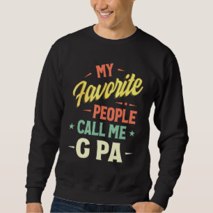 Sweatshirt Mens Mes Gens Favoris M'Appelent G Pa Vintage Fath