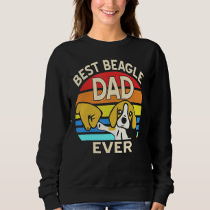 Sweatshirt Mens mignon meilleur Beagle papa jamais rétro Vint