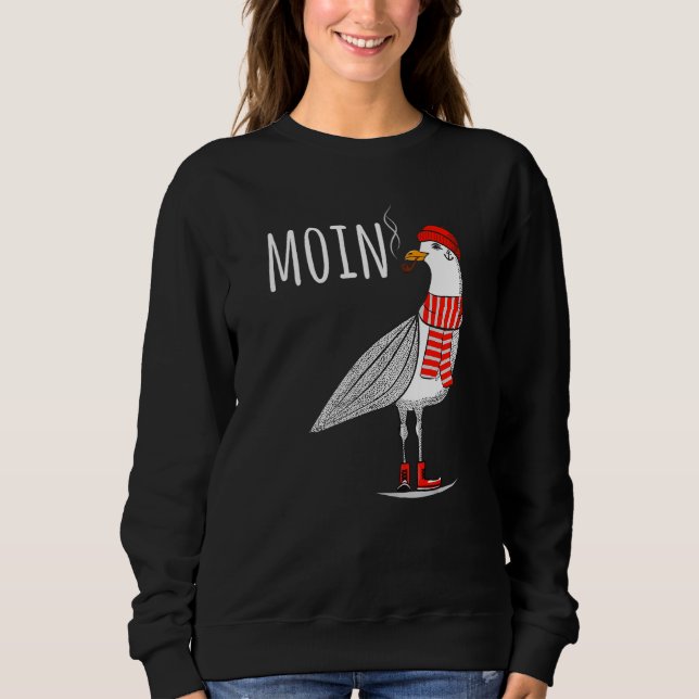 Sweatshirt Mens Moin Dit Seagull Oiseau Mer Voile Nord Se (Devant)