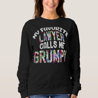 Sweatshirt Mens Mon Avocat Préféré M'Appelle Grumpy Fière Gra