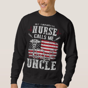 Sweatshirt Mens Mon Infirmière Préférée M'Appelle Fête des pè