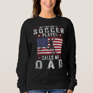 Sweatshirt Mens Mon Joueur De Football Favori M'Appelle Papa