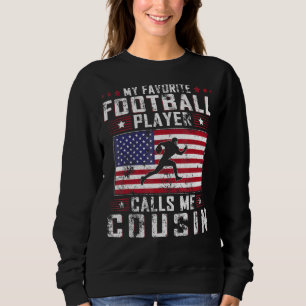 Sweatshirt Mens Mon Joueur De Football Préféré M'Appelle Cous
