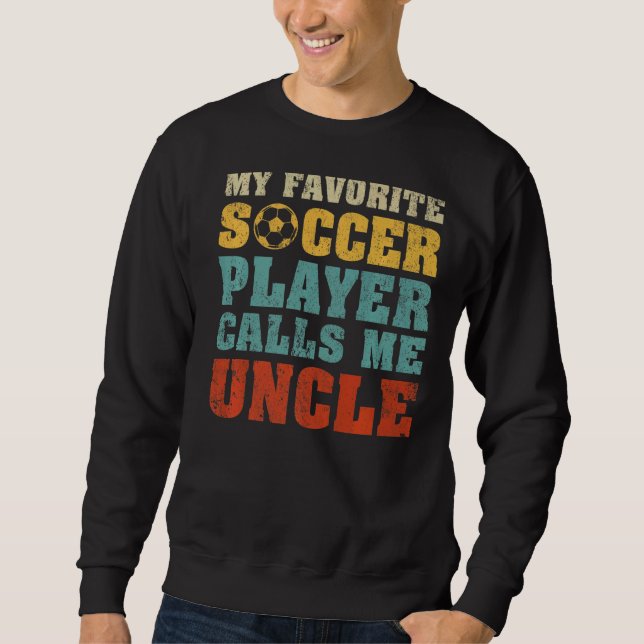 Sweatshirt Mens Mon Joueur De Football Préféré M'Appelle Tête (Devant)