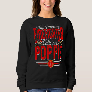 Sweatshirt Mens Mon pompier favori m'appelle Poppie Firef