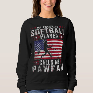 Sweatshirt Mens My Favori Softball Player Me Appelle Pawpaw F