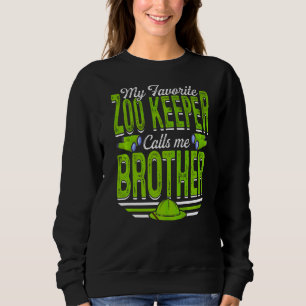 Sweatshirt Mens My Favori Zoo Keeper M'appelle Frère Anima