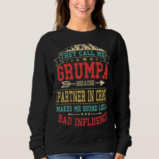 Sweatshirt Mens On M'Appelle Grand-Mère Partenaire De Crime P
