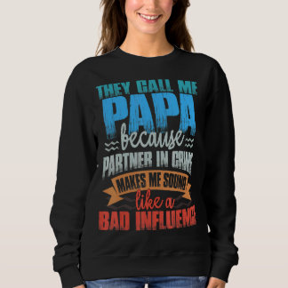 Sweatshirt Mens On M'Appelle Pap Pap Sonne Comme Une Mauvaise