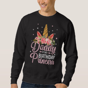 Sweatshirt Mens Papa De L'Anniversaire Princess Floral Flower