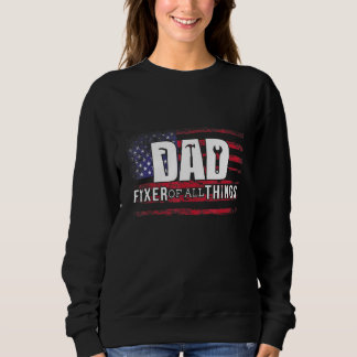 Sweatshirt Mens Papa Fixer De Toutes Les Choses Mécanique Pap