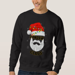Sweatshirt Mens Pawpaw Claus Santa Hat & Beares Grand-père Ch