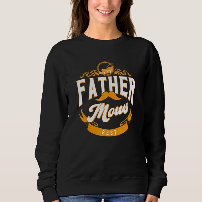 Sweatshirt Mens Père Mows Meilleure tondeuse de pelouse (Devant)