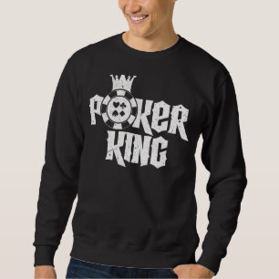 Sweatshirt Mens Poker King Texas Hold'em Gambling Pot Cartes 