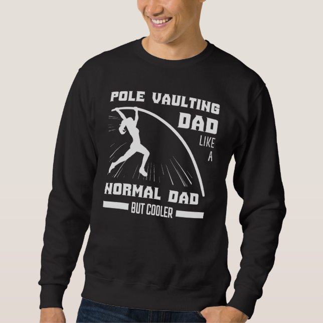Sweatshirt Mens Pole Vaulting Débutant Vault Jumping Trainer (Devant)