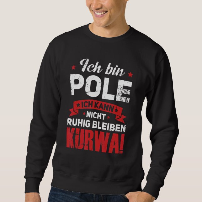 Sweatshirt Mens Pologne Pologne (Devant)